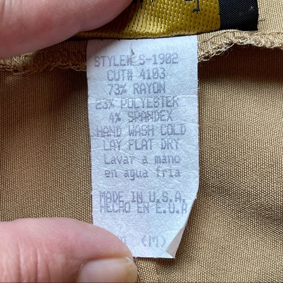 Vintage Krizia D tan midi pencil skirt size medium - Picture 9 of 13